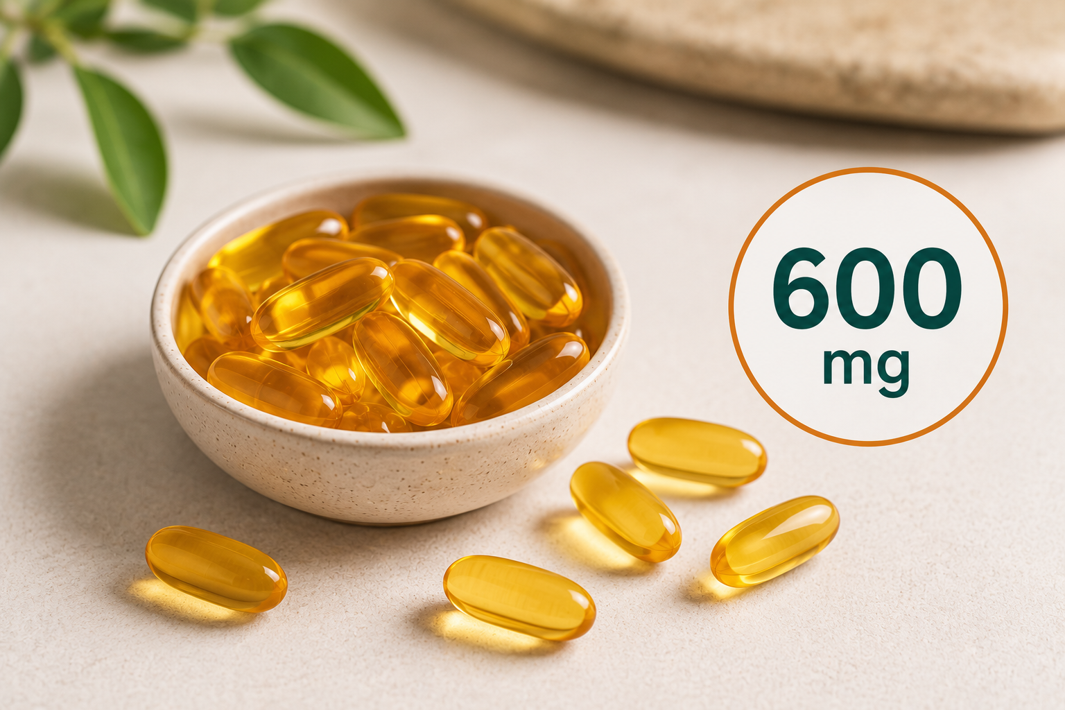 Alpha-lipoic acid 600 mg, the dose used in neuropathy research.