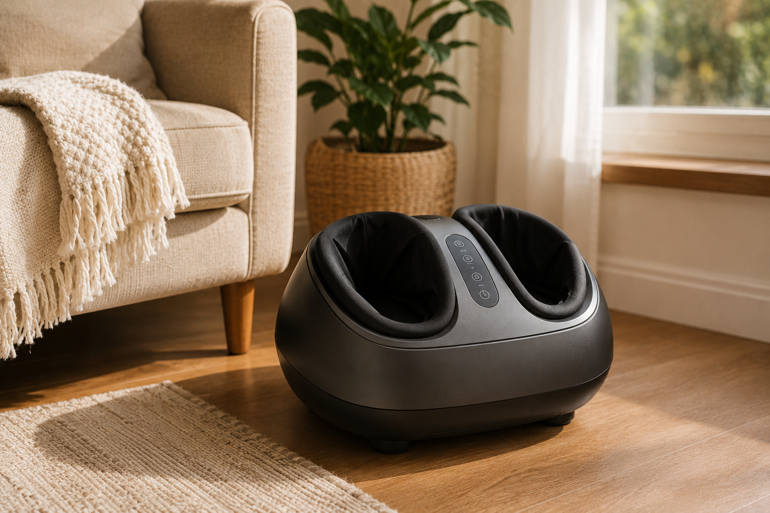 Electric foot massager for neuropathy — a comfort device, not a treatment.